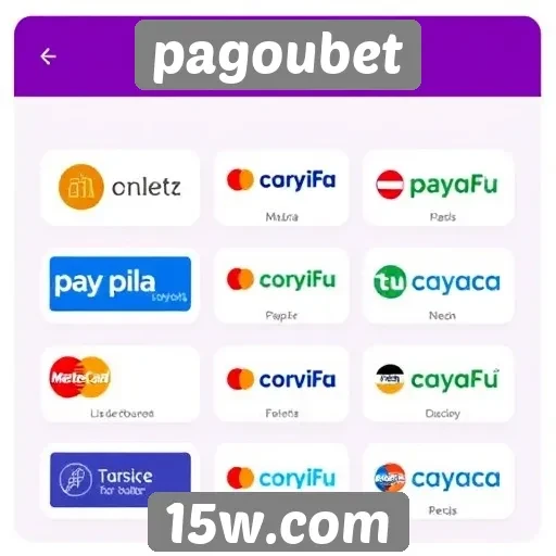 Métodos de pagamento disponíveis no Pagoubet